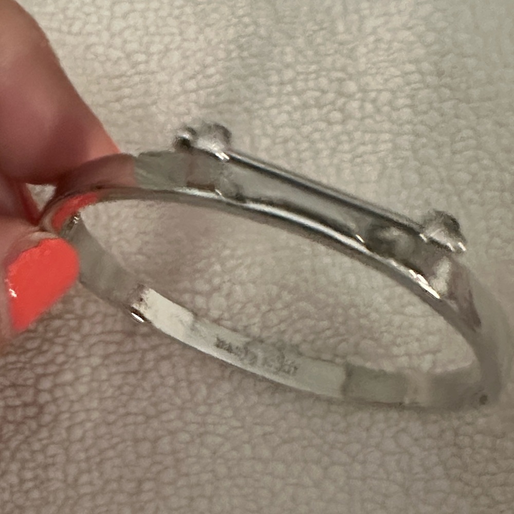 Marlyn Schiff Silver-tone Bracelet with Stud Details